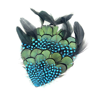 Dotted Feather Hairband Kit Adjustable Removable